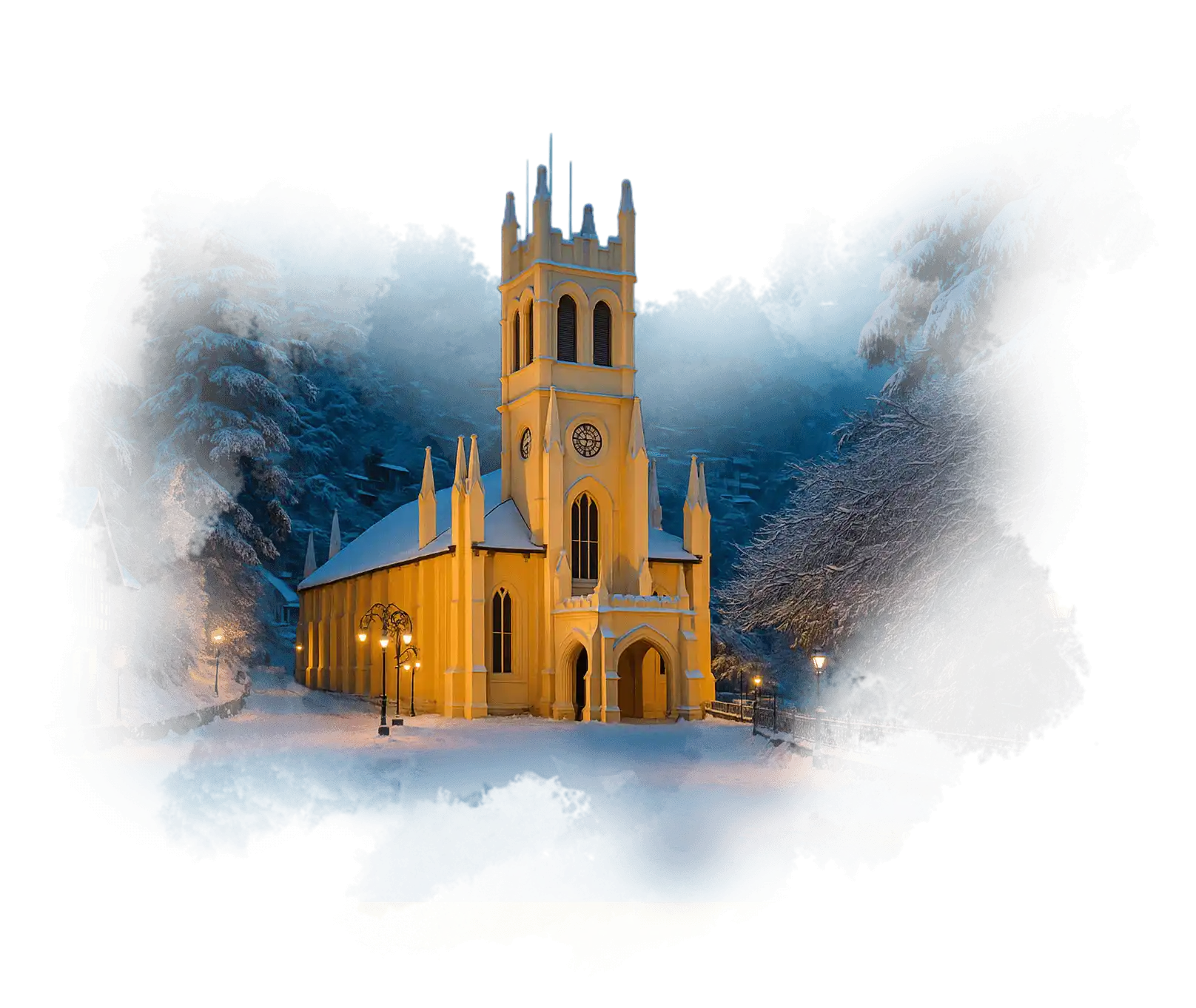 Scenic view of Shimla